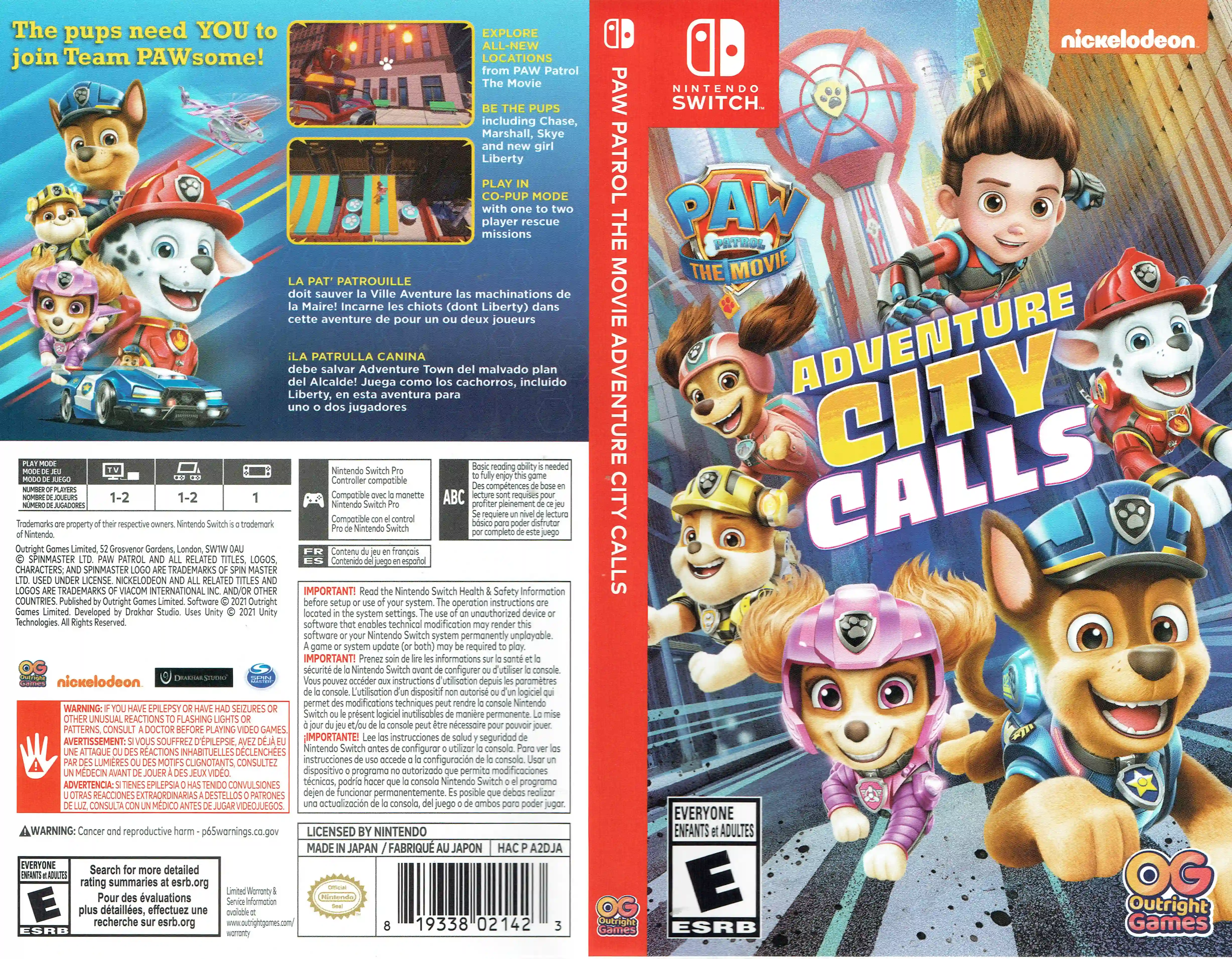 PAW Patrol The Movie: Adventure City Calls