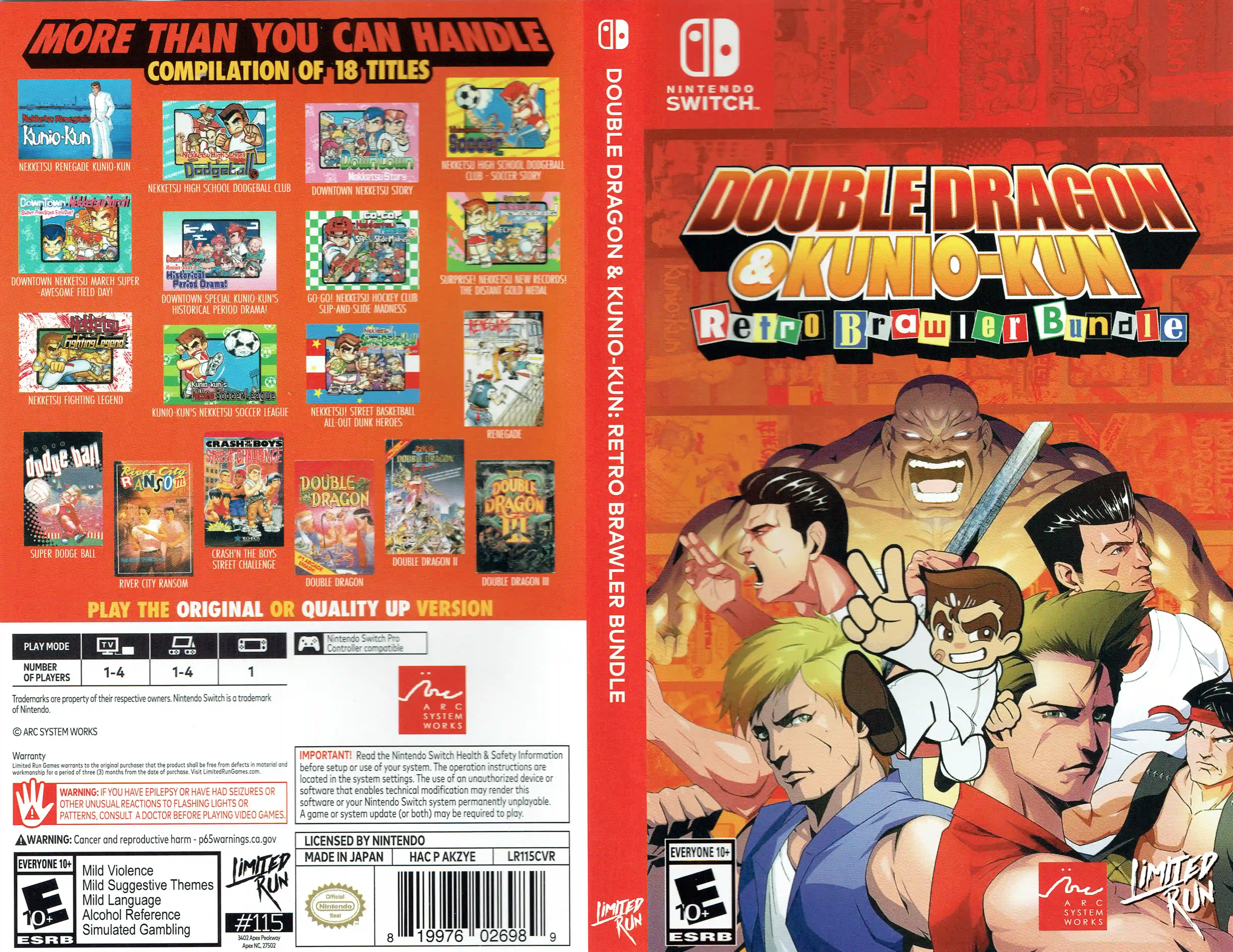 Double Dragon & Kunio-Kun: Retro Brawler Bundle (Collector's Edition)