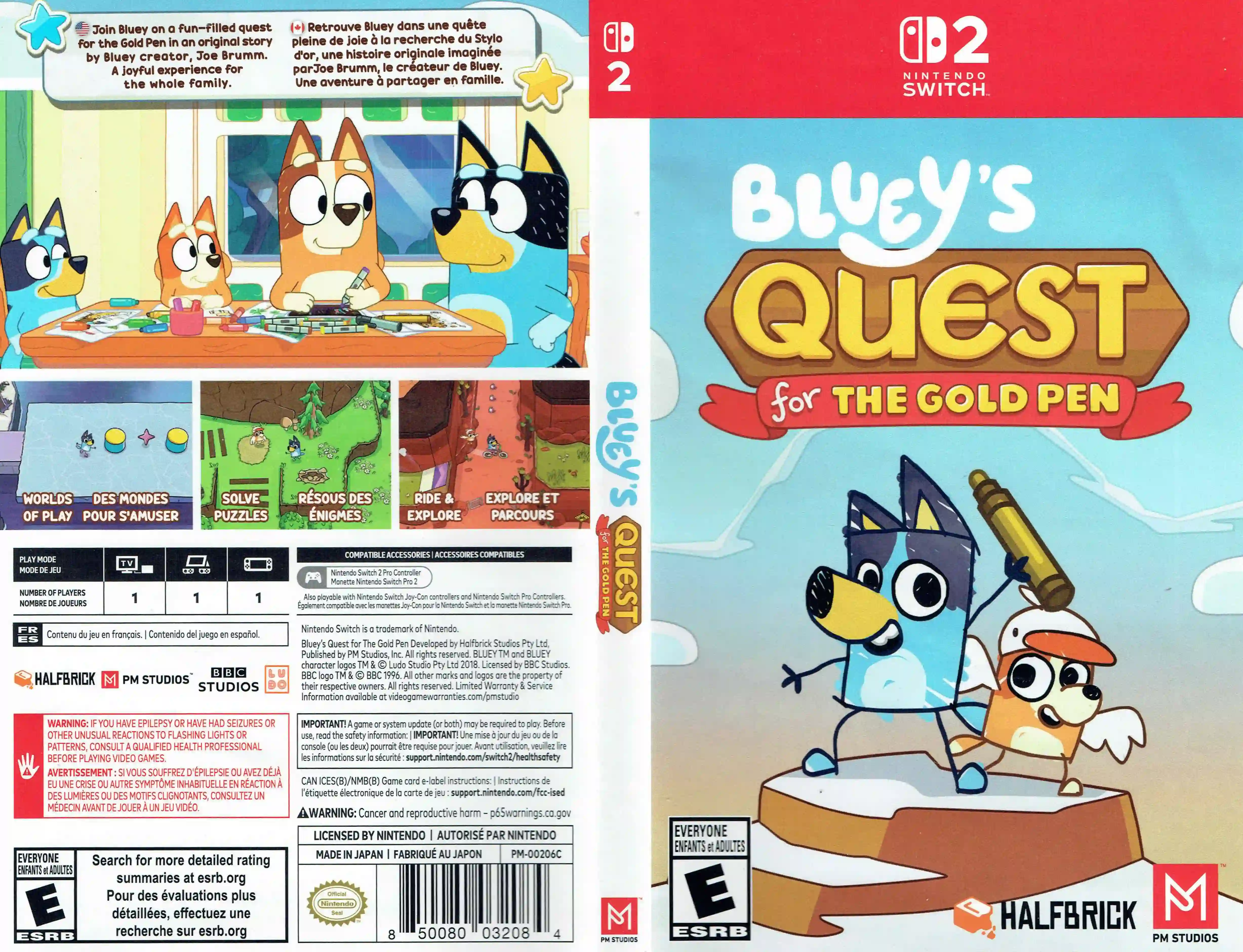 Bluey's Quest for The Gold Pen