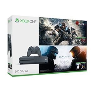 Microsoft Xbox One S 500GB Console - Gears of War & Halo Special Edition Bundle